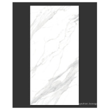 China Large Calacatta Full Body Slim White Porcelain Polished Tile